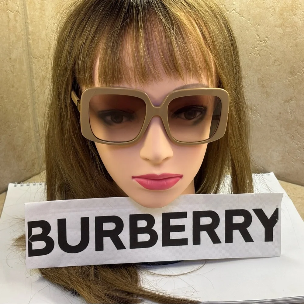 New Burberry BE4363 3990/13. Beige Penelope Square Sunglasses